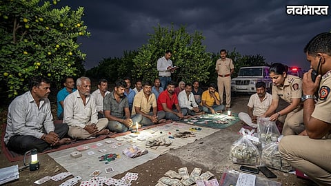 Chhatrapati Sambhajinagar Chikalthana Gambling Raid 14 Arrested