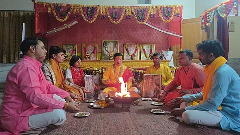 Mahamrityunjaya Yagya Held in Vrindavan for Captain Smit Machhar’s Speedy Recovery