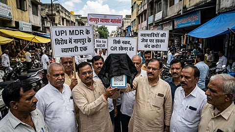 nagpur traders no upi day protest mdr