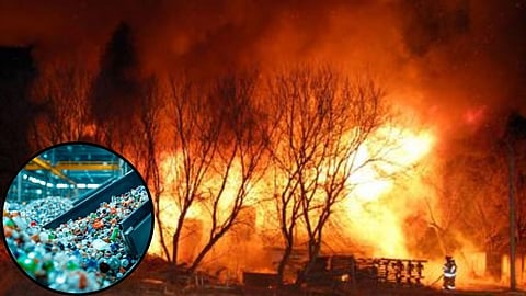 Sambhajinagar Karodi Fire Plastic Company Fire
