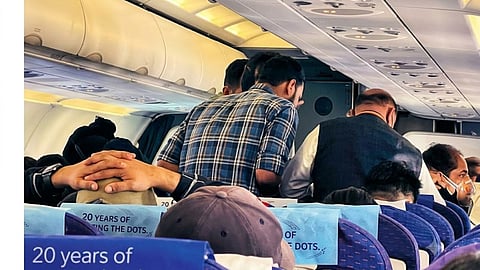 Sambhajinagar Indigo Flight Emergency Bhagwat Karad