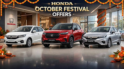 Honda Cars October 2026 Offers Benefits of up to ₹2.34 lakh on the Elevate 