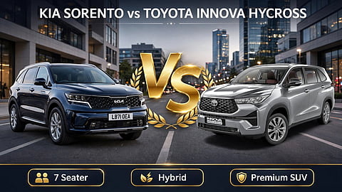 Kia Sorento vs Toyota Innova Hycross SUV priced up to ₹40 lakh affordable Hycross 