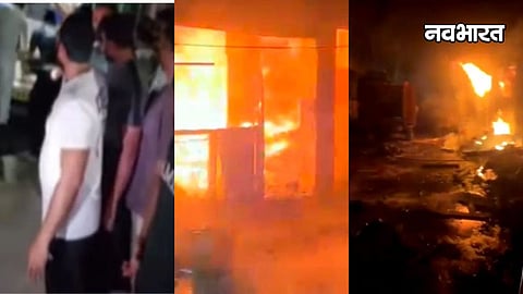 hingoli marwadi gali firecracker godown fire blast two dead