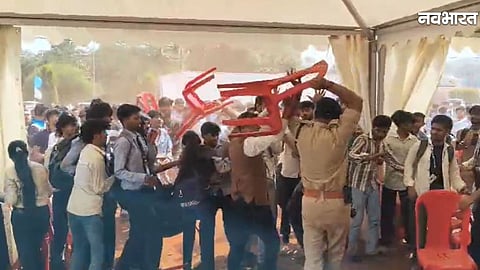 Students clash with police during CM Youth Conclave