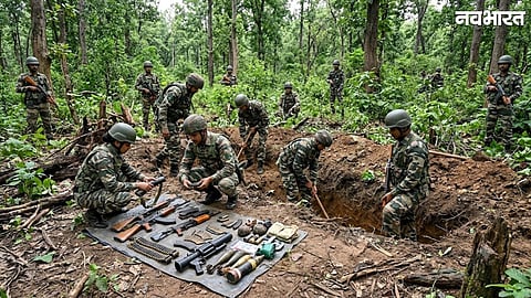 Major Security Force Operation in Dantewada,Cache of AK-47s and BGL Launchers Recovered