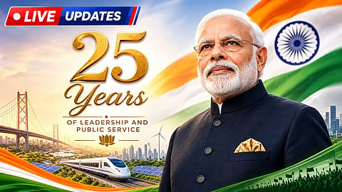 pm narendra modi 25 years live updates