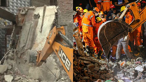 delhi seemapuri building collapse