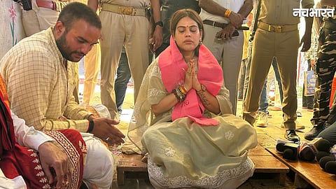 Advocate Nazia Ilahi Khan performing Shradh and Tarpan rituals