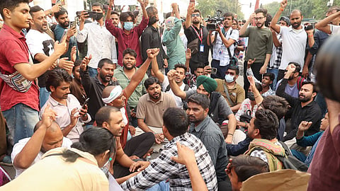 delhi cjp protest sunday live