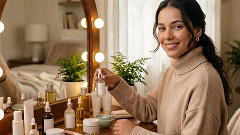 October skincare tips dry skin moisturizer sunscreen.