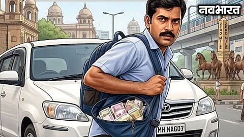 Car driver flees after stealing ₹10 lakh kept for wedding shopping