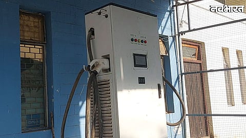 poor condition of electric vehicle charging points in Gwalior