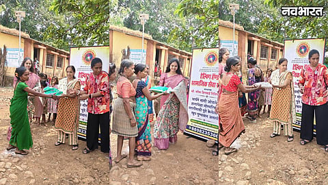 Thane Helping Hand Distributes 150 Sarees To Tribal Women