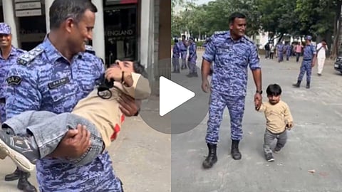 RAF Jawan Small Stature Protester Viral Video