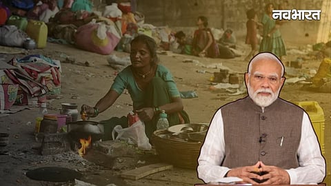 pm narendra modi claim 35 crore people get out of poverty