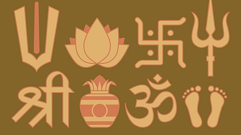 Hindu dharm ke 6 shubh pratik swastik om shree yantra.
