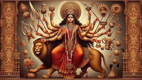 Navratri special navdurga nine forms mahakali mahalakshmi mahasaraswati.
