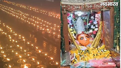 Raipur’s Maa Banjari Temple Illuminated by 10,000 Sacred Lamps; Devotees Flock In