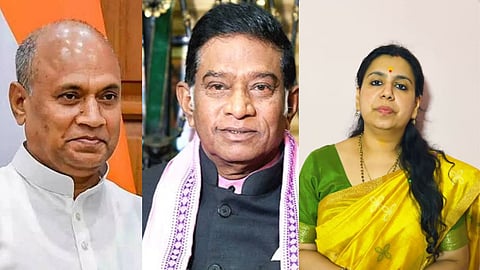 Photo of Divya Mittal, Ajit Jogi and RCP Singh