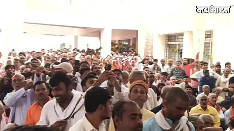 Shyamlal Dwivedi objects to missing name on Teonthar inauguration plaque