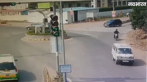 CCTV footage of scooter-borne suspects allegedly firing at a businessman's car in Sirole