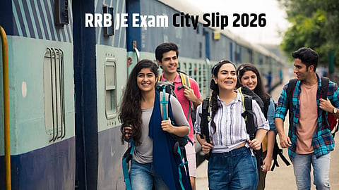 RRB JE Exam City Slip 2026