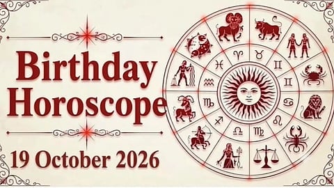 Birthday Horoscope 19 October 2026