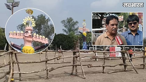 unique Ravana Dahan tradition at Vitthal Nagar Market in Bhopal