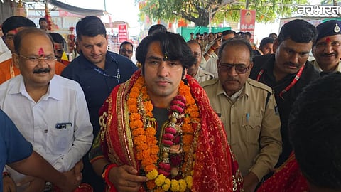Dhirendra Krishna Shastri visits Maa Sharda Temple in Maihar
