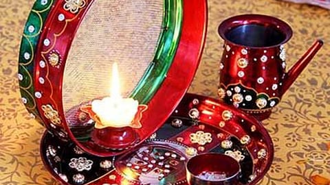 
Karwa Chauth Puja Thali