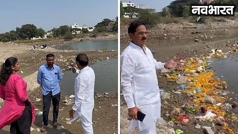 Corporator Nivrutti Anna Bandal lashes out over the dilapidated state of Vadachiwadi Lake in Pune