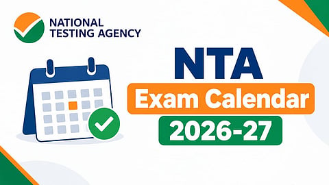 NTA Exam Calendar 2026-27