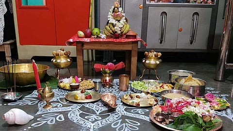Kojagari lakshmi puja bengal alpana bhog traditions.