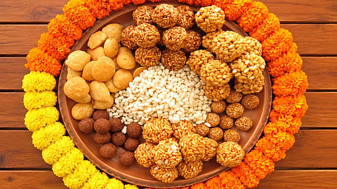 kojagari lakshmi puja prasad bengali bhog.