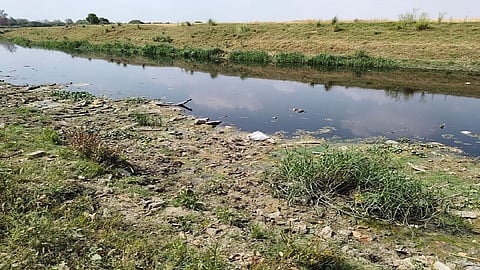 Polluted Ami River