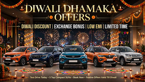 Diwali Car Offers 2026 SUV for under ₹12 lakh benefits worth thousands Kia to Tata 