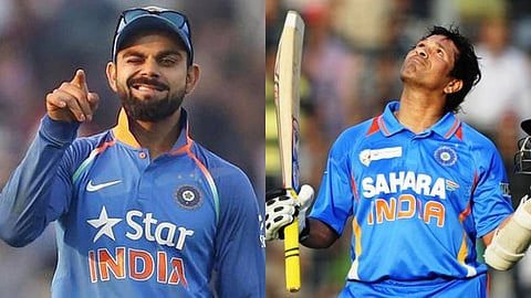 Virat kohli, Sachin Tendulkar