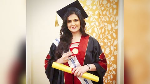 Zareen Khan Receives 'Honorary Doctorate'; Feels 'overwhelmed' As Goa CM Congratulates Her