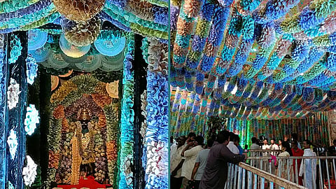 Kanyaka Parameswari Temple Decoration By Currency