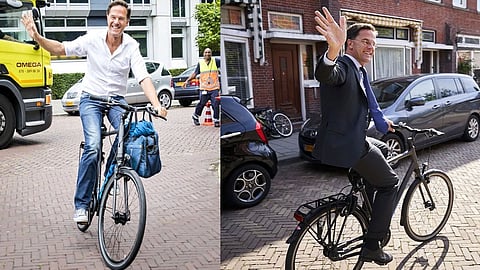 Prime-Minister-of-Netherlands-goes-to-office-by-bicycle