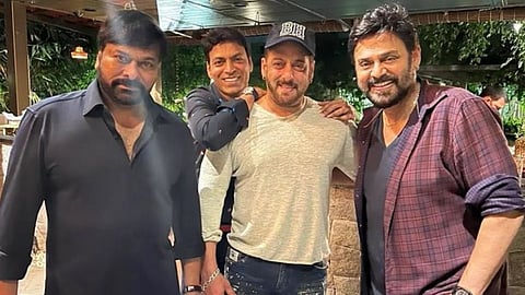 Salman Khan with Chiranjeevi, Venkatesh
