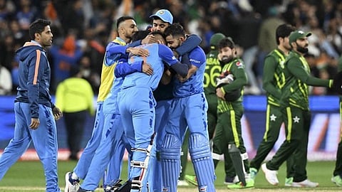 Team India against Pakistan