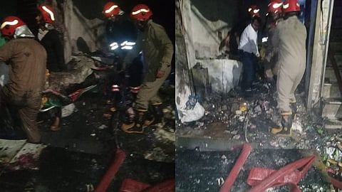 Fire cylinder filling shop in Tilak Nagar