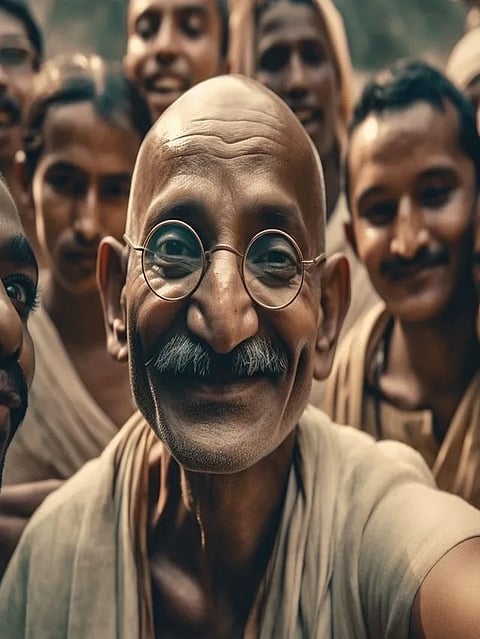 If-there-was-a-selfie-camera-in-Gandhiji's-time...