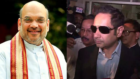 Pradyot Kishore Debbarma and Amit Shah