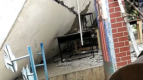 Slab Collapsed of SOS, nagpur