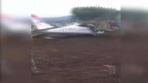training aircraft crashed