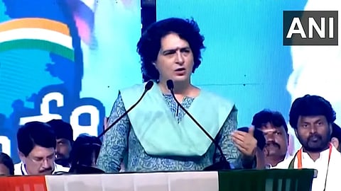 Priyanka Gandhi takes a jibe at KCR Telangana PM Modi BRS government remote control