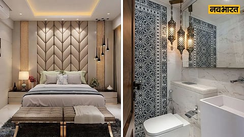 Bedroom and bathroom